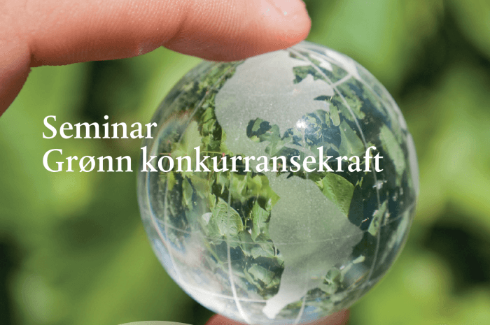 Seminar om grønn konkurransekraft